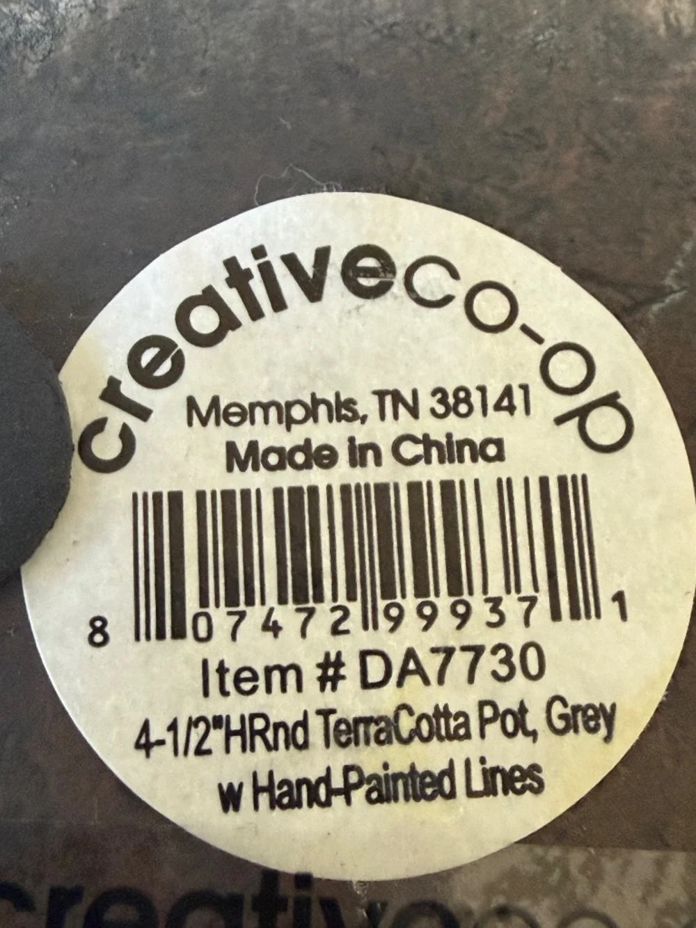 Creative Co-Op this gray